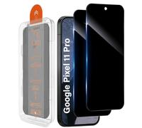 Aerku Frangivista per Google Pixel 11 Pro 5G per vetro temperato con | 2 pellicole protettive antigraffio 9H, protezione laterale 28°, 0,33 mm, ultra sottile, senza polvere, montaggio