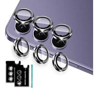 Aerku Pellicola Fotocamera per Samsung Galaxy S24 Plus/Galaxy S24+ 5G, Vetro Temperato Protezione per Obiettivo della Fotocamera HD, Protezioni Lenti della Fotocamera Compatibile con Tutti Cover, Nero