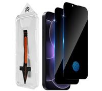 Aerku Pellicola protettiva per la privacy per iPhone 17E/16E 5G, in vetro temperato, installazione automatica, pellicola privacy 9H, pellicola protettiva anti-spia, antigraffio, installazione rapida