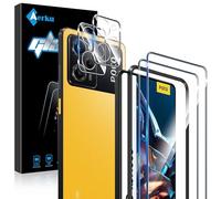 Aerku Pellicola Protettiva Vetro Temperato per Xiaomi Poco X5 Pro 5G, [2+2 Pezzi] 9H HD Anti Graffi Fotocamera Protezione Schermo