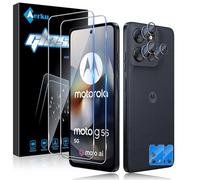 Aerku Pellicola Vetro Temperato per Motorola Moto G56, [2+2 Pezzi] 9H HD Vetro Protezione Schermo Protettiva, Vetrino Temperato Anti Graffi Pellicola Fotocamera
