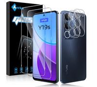 Aerku Pellicola Vetro Temperato per Vivo Y19S, [2+2 Pezzi] Vetrino Temperato 9H Anti Graffi Pellicola Fotocamera, HD Vetro Protezione Schermo Protettiva