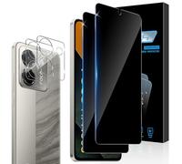 Aerku Privacy Pellicola Protettiva per Xiaomi Mi Poco M7 Pro 5G, con Protezione Lente Fotocamera, Anti Spy Vetro Temperato Film, Durezza 9H Anti-Spia Vetrino Protezione Schermo [2+2 Pezzi]