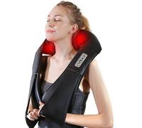 AERLANG Massaggiatore per collo, massaggiatore Shiatsu portatile per collo e spalle, massaggiatore per collo e schiena, massaggiatore termico per spalle, impastare i tessuti profondi per alleviare il