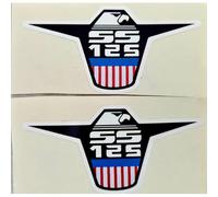 AERMACCHI HARLEY DAVIDSON 125 CC MOD. SS ADESIVI FIANCHETTI