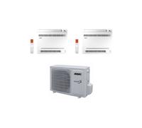 Aermec Climatizzatore Dual Split CKG a Console 12+18 con MPG630 R-32 Inverter Wi-Fi Incluso Classe A++