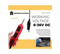 AERMOTOR EM286 Tester per Sistema Elettrico Auto 6-36 V CC Penna per Test di Guida Auto Tester per Circuito Elettrico Automobilistico