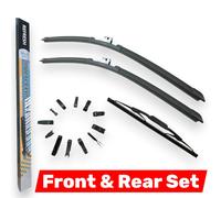 Aero Flat Anteriore Posteriore Tergicristallo Lame Set 21 " Skoda Fabia Combi