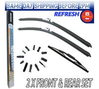 Aero Flat Anteriore Posteriore Tergicristallo Lame Set 26 " 19 " For Fiat Tipo