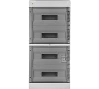 AERO IP40 Quadro incasso 4X18 Bianco porta fumé 3653-01