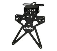 PORTATARGA MOTO REGOLABILE ALTEZZA INCLINAZIONE ALLUMINIO NERO Aero-X Evo 7