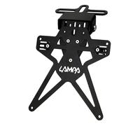 PORTATARGA MOTO REGOLABILE ALTEZZA INCLINAZIONE ALLUMINIO NERO Aero-X Evo 7