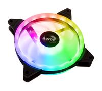 Aerocool Duo 14 ARGB LED PC Fan, 140 mm, 1000 rpm, Curved Fan Blades for Maximum Cooling and Anti-Vibration Pads