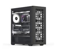 AeroCool Custodia Mid Tower D502A, pannello frontale in rete, supporto radiatore da 360 mm, 11 slot per ventole, GPU 400 mm, ATX/m-ATX/Mini-ITX, filtri antipolvere magnetici, struttura in acciaio