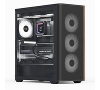 AEROCOOL Geh Midi D501A-G-BK-V2 (B/Wood/ATX)