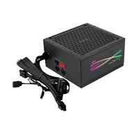 Aerocool LUXPRORGB650M, alimentatore semi-modulare RGB 650 W, 80 Plus Bronze +88%, condensatori giapponesi, ventilatore FDB 14 cm con tecnologia APFC, compatibile ARGB, 5 anni di garanzia, nero