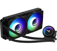 Aerocool MIRAGEL240, Raffreddamento a Liquido CPU, 2xVentole ARGB 12cm, TDP 400W, Nero