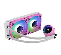 AEROCOOL MIRAGEL240PK, Raffreddamento Liquido CPU, 2 Ventole ARGB 12cm, TDP 400W, Rosa