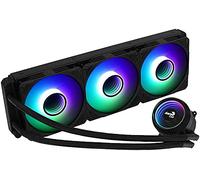 Aerocool MIRAGEL360, Raffreddamento Liquido CPU, 3 Ventole ARGB 12cm, TDP 550W, Nero