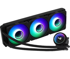 Aerocool MIRAGEL360, Raffreddamento Liquido CPU, 3 Ventole ARGB 12cm, TDP 550W, Nero