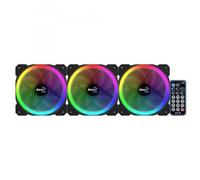AeroCool Orbit RC Fan Kit 3x Ventole per Case PC RGB 120mm 3-Pin con Telecomando