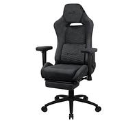 Aerocool ROYALSLATEGR, Sedia Gaming Ergonomica Premium, Poggiagambe, Tecnologia Aerosuede, Grigio