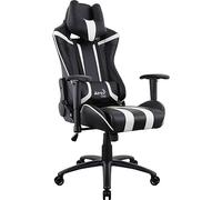Aerocool Sedia da Gaming, Fibra di Carbonio, Nero/Bianco, Taglia Unica