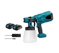 Aerografo Con Rivestimento In Acciaio For Mobili Automatici, Pistola A Spruzzo Elettrica Da 800 Ml, Compatibile Con Batteria Da 18 V(Two small battery)