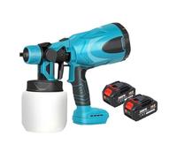 Aerografo Con Rivestimento In Acciaio For Mobili Automatici, Pistola A Spruzzo Elettrica Da 800 Ml, Compatibile Con Batteria Da 18 V(With 2 Battery Set)