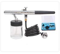 AEROGRAFO DS128 A DOPPIA AZIONE 0,35 mm tazza 2x22 ml.