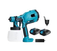 Aerografo For Rivestimento In Acciaio For Mobili For Auto Senza Fili Pistola A Spruzzo Elettrica Da 1000 Ml Compatibile Con Batteria Da 18 V(Two small battery)