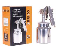 Aerografo pistola spray per verniciare con serbatoio inferiore lt 1 Brixo