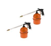 Aerografo spruzzatore /canna lunga e serbatoio da 900ml ad aria compressa 2pz