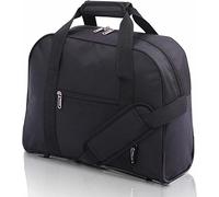 Aerolite British Airways, EasyJet, Virgin Atlantic, KLM, borsone da cabina da viaggio, 40 x 30 x 15 cm, colore: nero, Nero, Borsone da viaggio Carry On