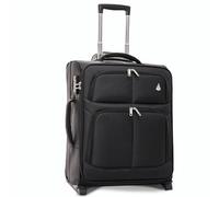 Aerolite Valigia Trolley 56x45x25 Dimensione Max per easyJet/British Airways/Jet2 Trolley Bagaglio a Mano Valigia Leggera con 2 Ruote, 56cm, 10 Anni Di Garanzia, (Nero)
