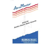 AEROMASTER ST32-02 - HAWKER HUNTER BASIC STENCILS - 1/32 DECALS