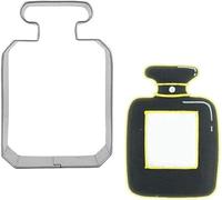 Aeromdale Stampo per biscotti, a forma di bottiglia di profumo, per biscotti, per torte, fondenti, pasticceria, fai da te