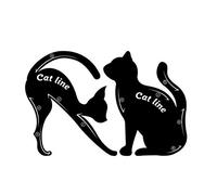 Aeromdale, stencil a forma di gatto per eyeliner e ombretto, confezione da 2 pezzi, aiuto per make up