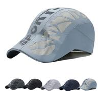 Aeromesh Sport cap, Breathable Mesh cap Lightweight, Quick-Drying Fabric, Adjustable Fit, for Men & Women (Medium Grey)