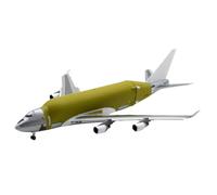 Aeromobile Modello In Lega In Scala 1:200 Per Boeing "bare Metal" B747-400LCF Modello Jet Pressofuso N7478C Flap Abbassati