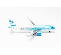Aeromodello Herpa della Airbus A320neo"British Airways- BA Better World"" scala 1:200 - modello di aereo, modello di aereo da collezione, miniatura deco, aereo senza supporto in plastica