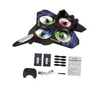 Aeromodello RC Acrobatico in Schiuma con Illuminazione LED Multicolore per Giovani, Collezionisti E Appassionati di Volo Ricreativo - Idea, Blu 2 Batteria