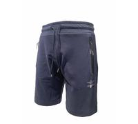 Aeronautica Militare Bermuda BF014 in Felpa da Uomo, Pantaloncini, Shorts (IT, Testo, XL, Regular, Regular, Blu)