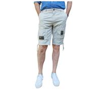 Aeronautica Militare - Bermuda in cotone con tasche da pilota - - Shorts - Uomo - Beige - L