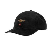 Aeronautica Militare - Berretto da baseball effetto scamosciato - -Accessories -Uomo -Nero -ONE SIZE