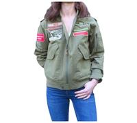 Aeronautica Militare - Bomber Ricamato - - Jackets - Donna - Verde - M