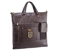 Aeronautica Militare Borsa porta PC linea Pilot con organizer interno, zip interna e tracolla.