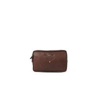 Aeronautica Militare pochette con tracolla e polsiera uomo vera pelle marrone