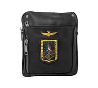 Aeronautica Militare Borsello con tracolla regolabile AM-470 (Antracite)