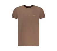 Aeronautica Militare Brown Cotton Men T-Shirt - XXL